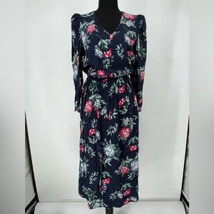 BANANA REPUBLIC FACTORY PULLOVER FLORAL DRESS BREEZY‎ FEMININE ROMANTIC